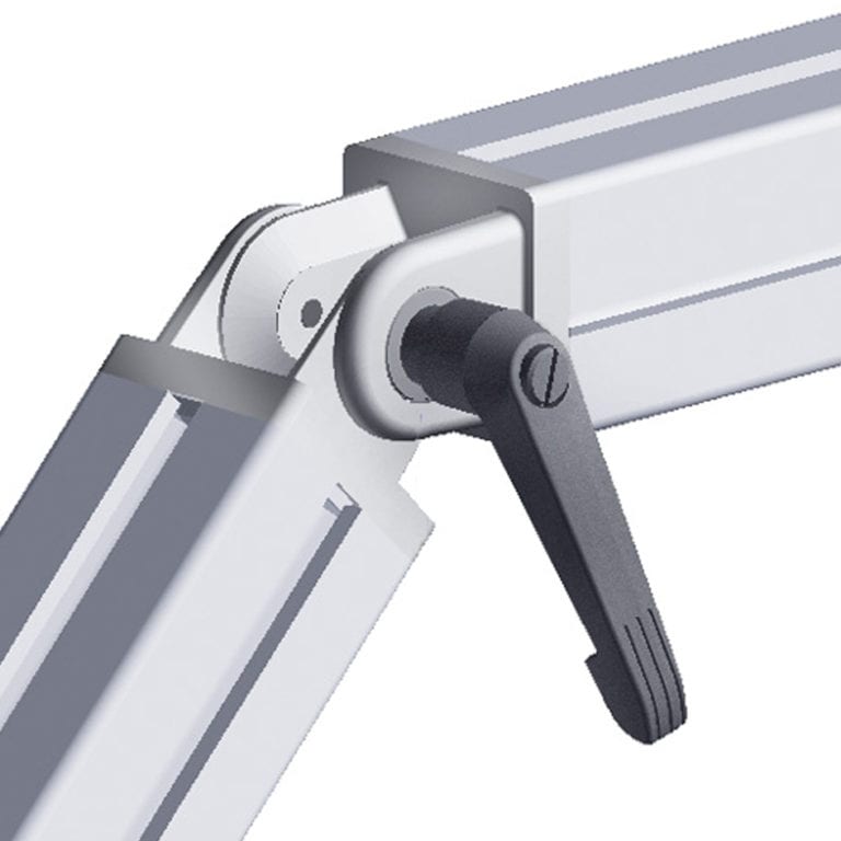 Pivot joint 45 Zinc with locking lever Connectors A2A Systems