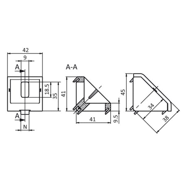 Aluminum Bracket 45 - Image 2