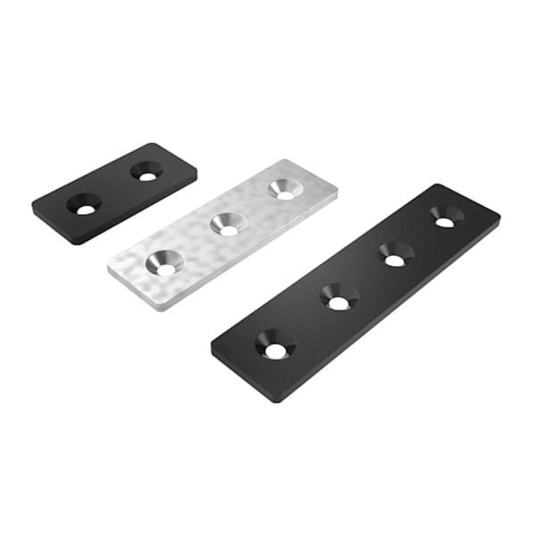 Steel Connection Plate 20x40 Black