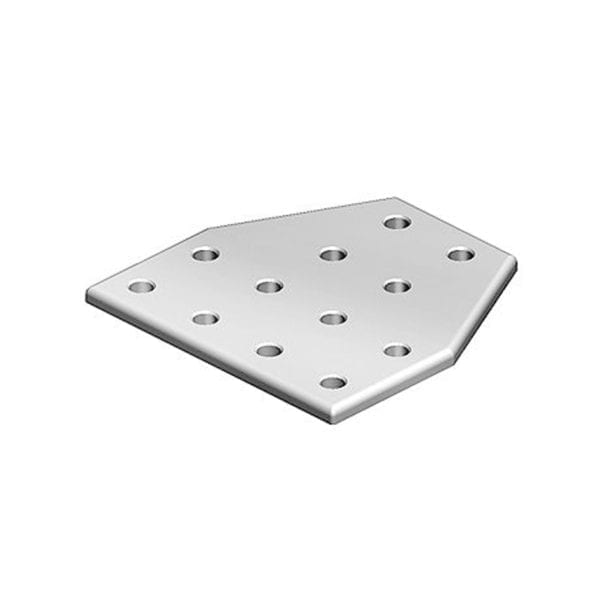 Double Aluminum T-connection Plate 40 - 156x156