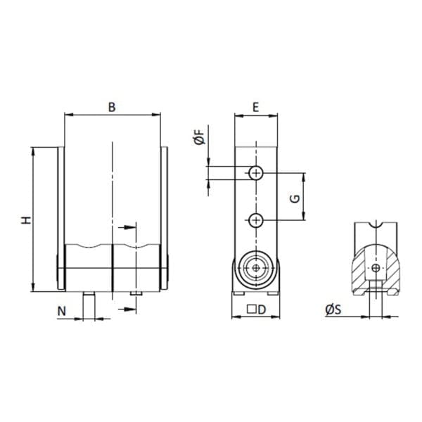 2 Slot Pivot Joint 180 - 20 - Image 2