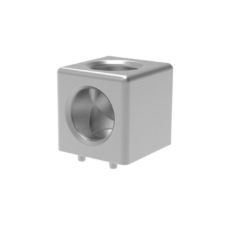 Cube Connector 20 2D with fastening set Connectors, Cube connectors