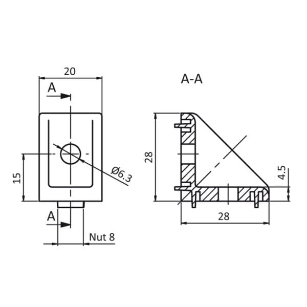 Bracket 8 - 28 x 28 - Image 2