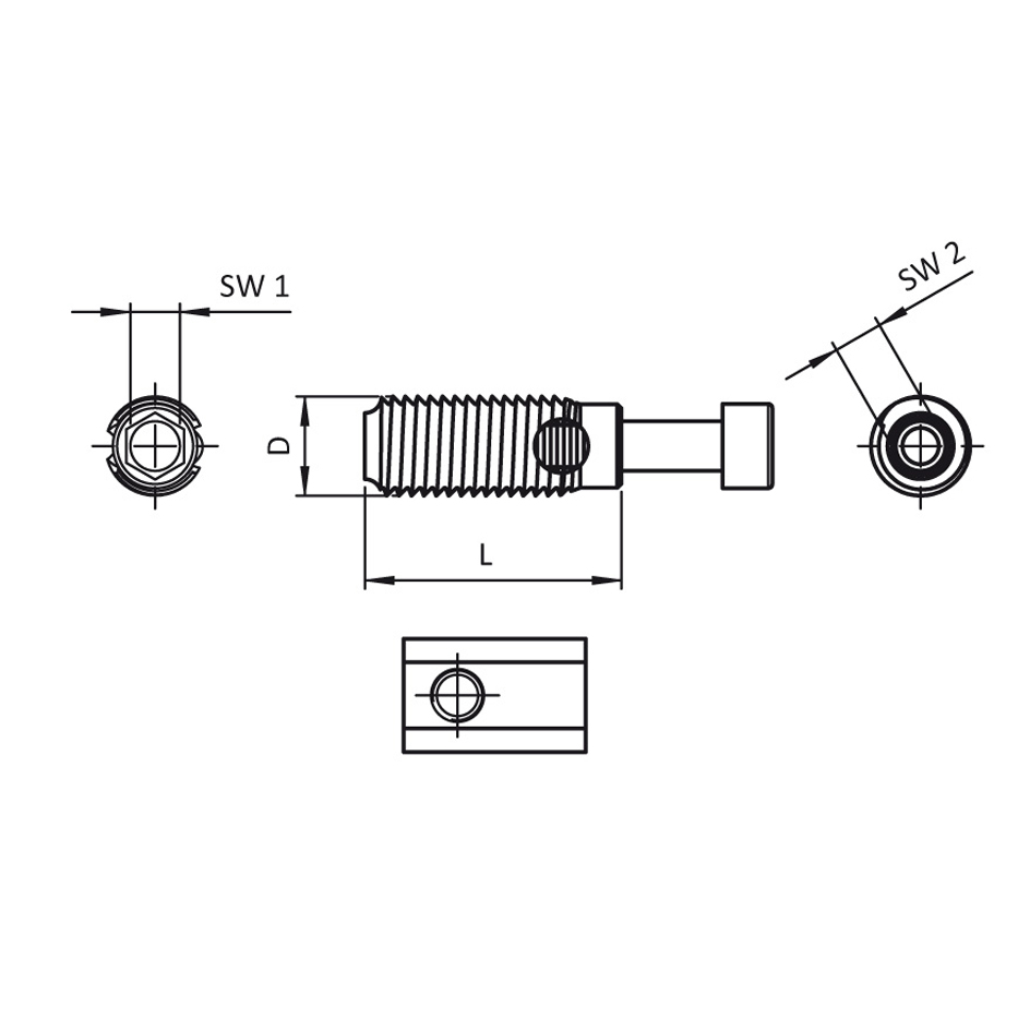 Stainless Groove Screw Automatic Connector 5-20 - Connectors - A2A 