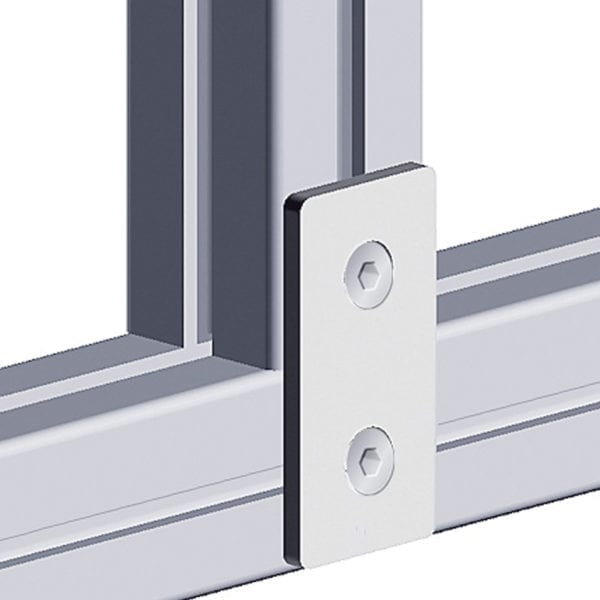 Steel Connection Plate 45x90 Black - Image 3
