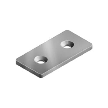Steel Connection Plate 45x90 Black
