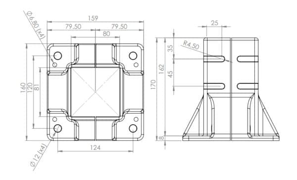 Anchor Base  8 - 80 x 80 - Image 2